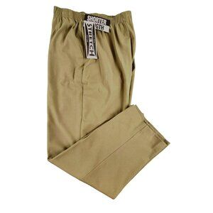 Rebecca Malone Womens Taupe Pants Dressy Stretch Slacks Elastic Sz 8 NWT JH1291